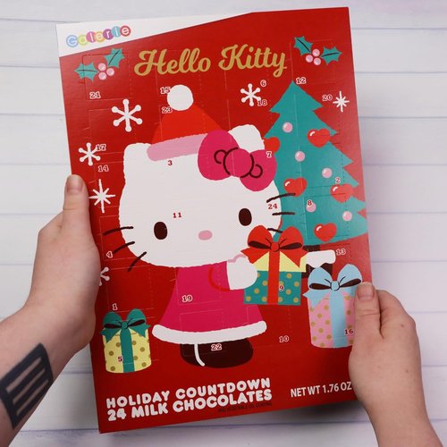 Hello Kitty | 2023 Christmas Countdown Calendar - 24 Milk Chocolate Pieces, Advent Calendar for Kids, 1.76 Ounces