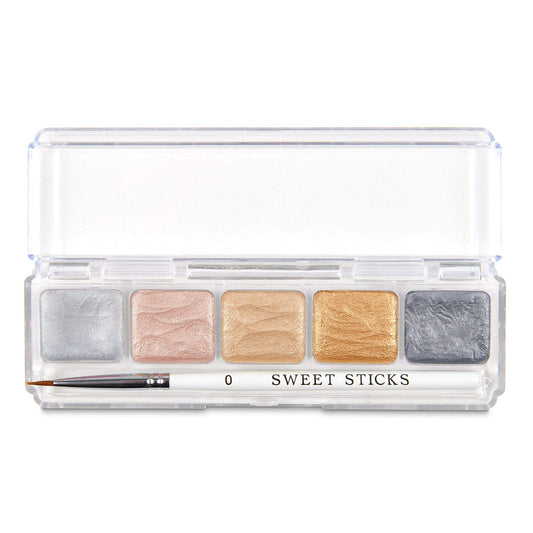 Sweet Sticks Edible Art Water-Activated Food Paint Mini Palette, Metallic