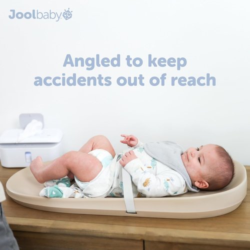 Jool Baby Waterproof Changing Pad - Easy to Clean & Portable - Large Foam Cushion in Oatmeal