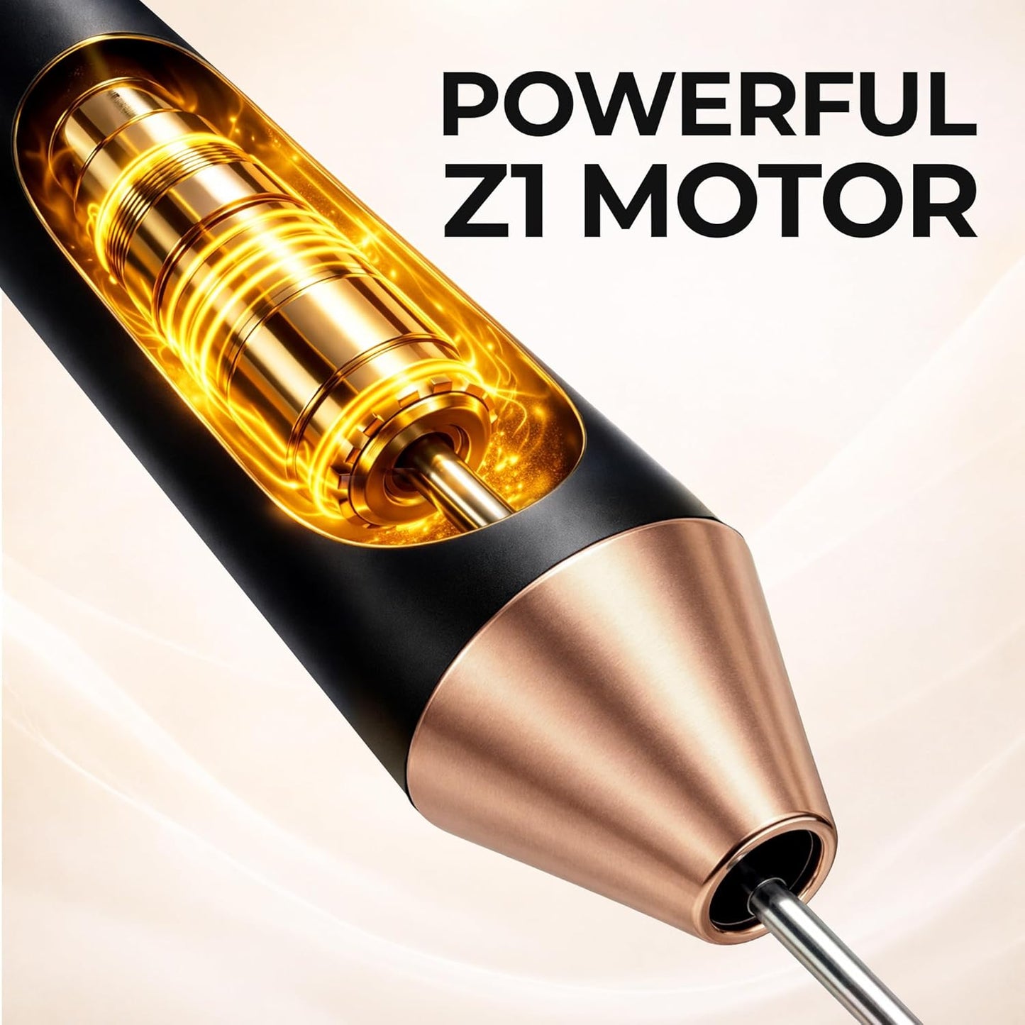 Zulay Kitchen Rechargeable Milk Frother - 3 Whisk Attachments, USB-C Charging, Lasts 6 Months