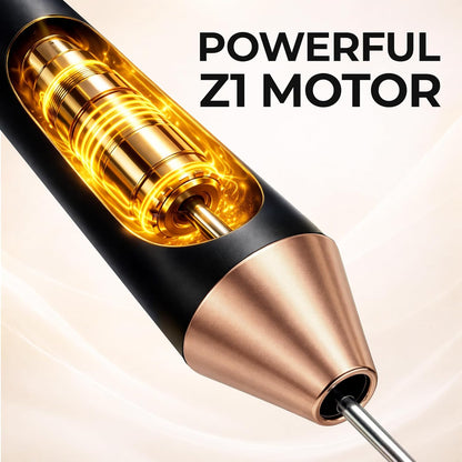 Zulay Kitchen Rechargeable Milk Frother - 3 Whisk Attachments, USB-C Charging, Lasts 6 Months