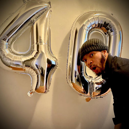 Silver Number Balloon - 40 Inch 0 Number Balloons for Birthday Decorations | Party Supplies for All Ages