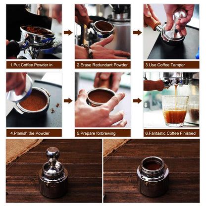 Kilimazart Coffee Tamper Press Chromed (49 mm / 1.9")