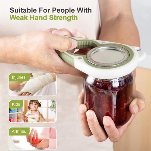2026 Upgrade Jar Opener by [Brand Name] - 6-in-1 Multi-Function Tool for Seniors with Arthritis | Non-Slip Grip