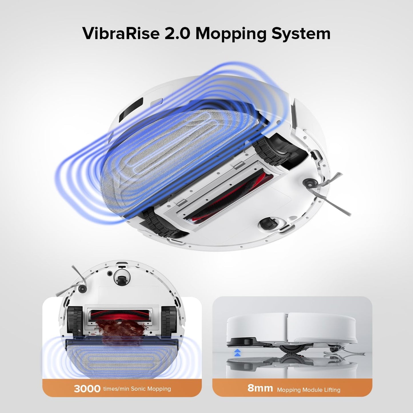 Roborock Q10 S5+ Robot Vacuum & Mop - 10,000Pa Suction, 70-Day Self-Emptying, Sonic Mopping, Ideal for Pet Hair