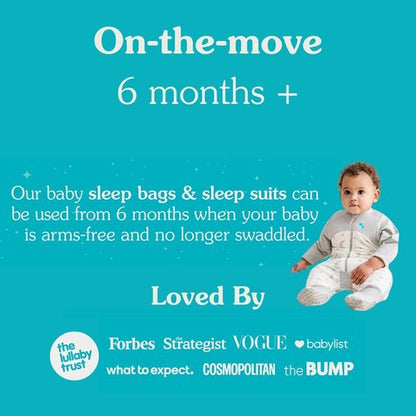 Love to Dream Organic Cotton Sleeveless Sleep Suit - 0.2 TOG in Gray Daydream for Comfort