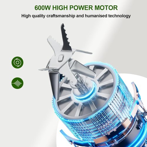 Camic Food Processor - 600W Multi-Function Kitchen Appliance | Shredding, Slicing, Chopping & Ice Crushing