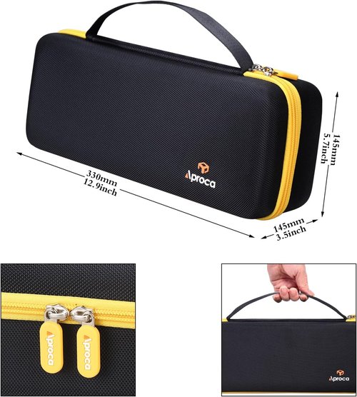 Aproca Hard Storage Case for Fanttik Slim V8/V10 Cordless Car Vacuum Accessories - Black