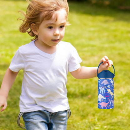 Skiennix Kids Water Bottle | 12 oz Insulated Stainless Steel Thermal Cup - Leakproof & Keeps Drinks Cold 12H, Hot 6H