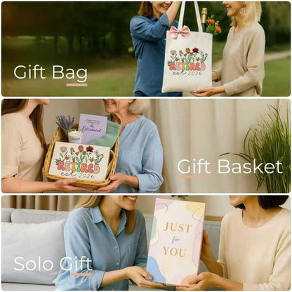 Maciebelle Retirement Gift for Woman 2026, Cool Retirement Gifts for Women, Canvas Tote Bag Best Gifts