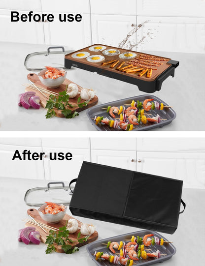 Pancake Griddle Lid Electric Griddle Cover Heat-resistant Waterproof Nylon Lid For BELLA Electric Griddle 14648/BELLA Electric Griddle Heater/Griddle Plate