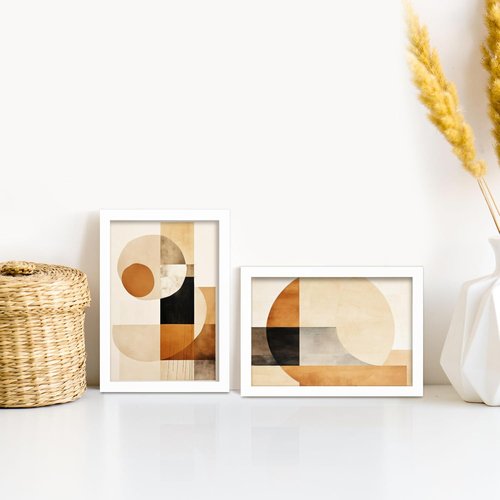 LaVie Home 5x7 Picture Frame - Classic White Photo Frames with HD Plexiglass | 2-Pack for Vertical/Horizontal Display