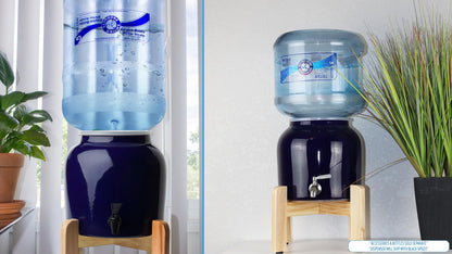 New Wave Enviro Porcelain Water Dispenser, Classic Cobalt