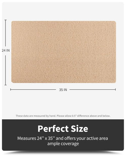 Non-Slip Bathtub Mat, 24x35 Inch, Shower Mats for Bath Tub, PVC Loofah Bathroom Mats for Wet Areas, Quick Drying