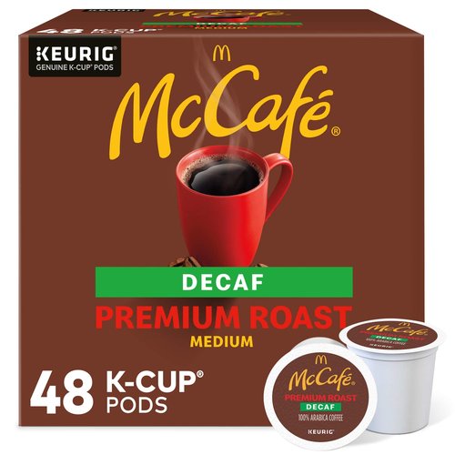 McCafe Premium Roast Decaf, Keurig Single Serve K-Cup Pods, Medium Roast Coffee Pods, 48 Count
