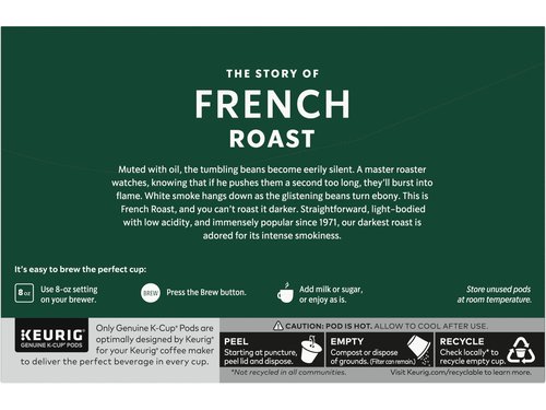 Starbucks Coffee K-Cup Pods, French Roast, 10 CT