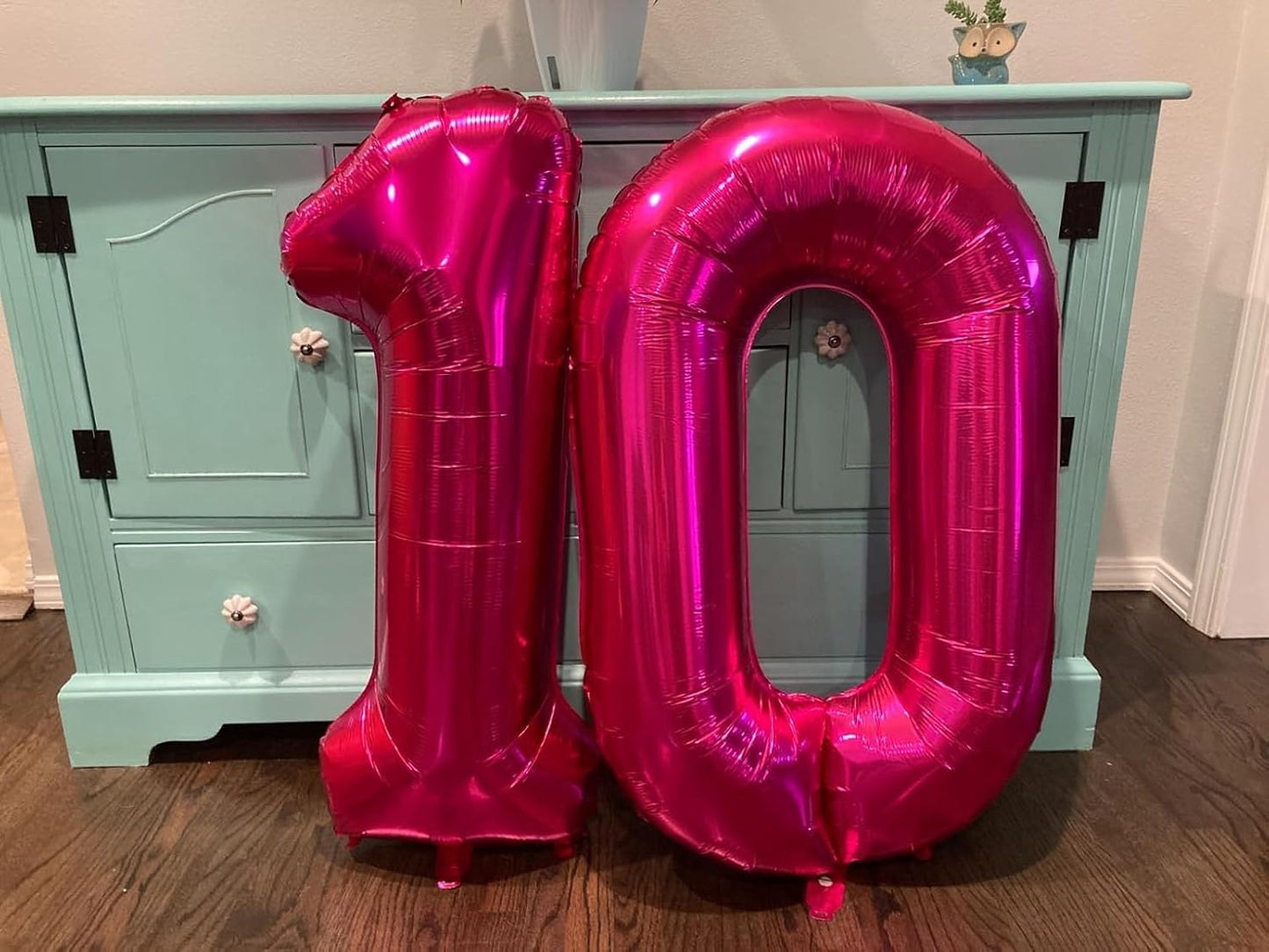 Skiennix 40-Inch Number Balloon - Hot Pink 1 for 1st Birthday Party Decorations & Baby Showers