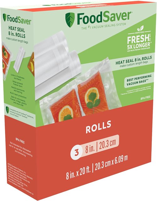FoodSaver Vacuum Sealer - Space-Saving Design with Bags & Roll for Fresh Food Storage