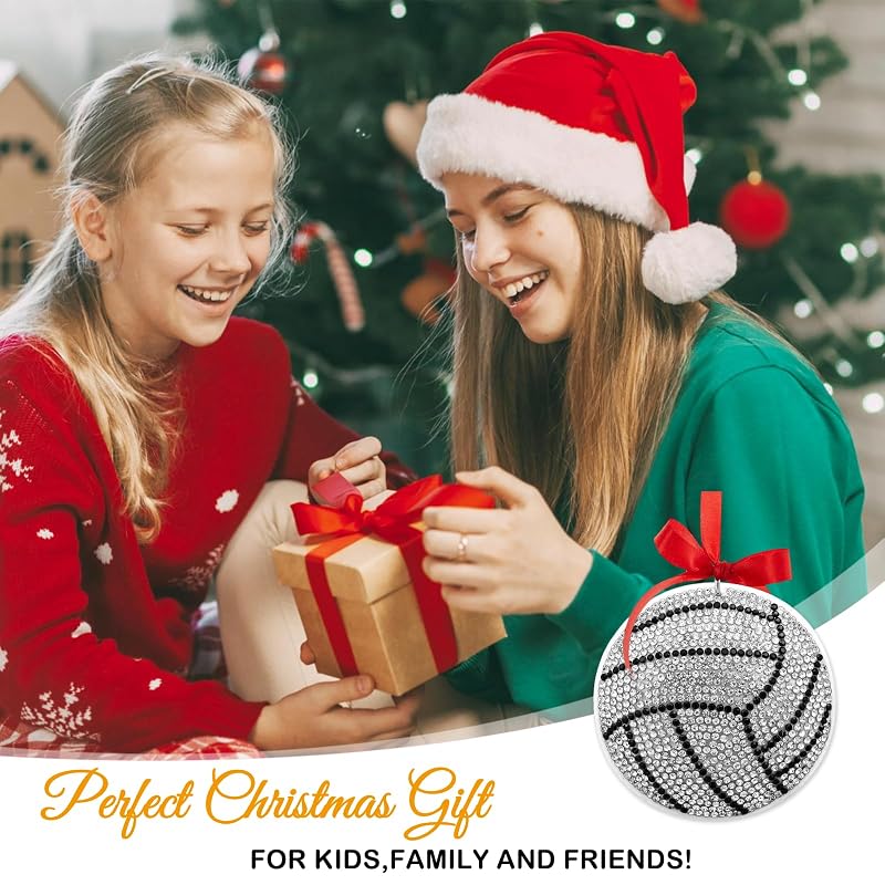 D4DREAM Volleyball Christmas Ornament – Fiber Ball Decoration, A01