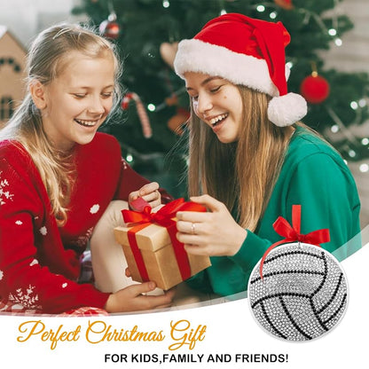 D4DREAM Volleyball Christmas Ornament – Fiber Ball Decoration, A01