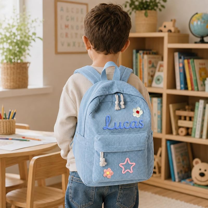 Pink Personalized Backpack for Kids with Optional Lunch Bag & Pencil Case - Duckbe