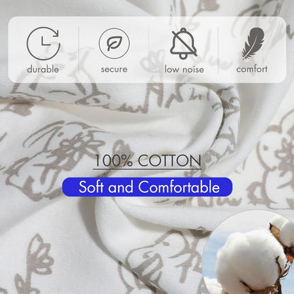 Skiennix Organic Baby Swaddle Sleep Sacks - 4-Pack Adjustable Cotton Wraps for Newborns (0-3 Months)