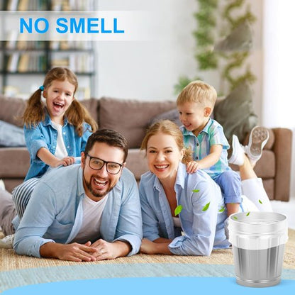 Inwaysin Small Trash Bags - 1.2 Gallon Clear Garbage Liners for Bathroom, Office, Kitchen | 200 Pcs