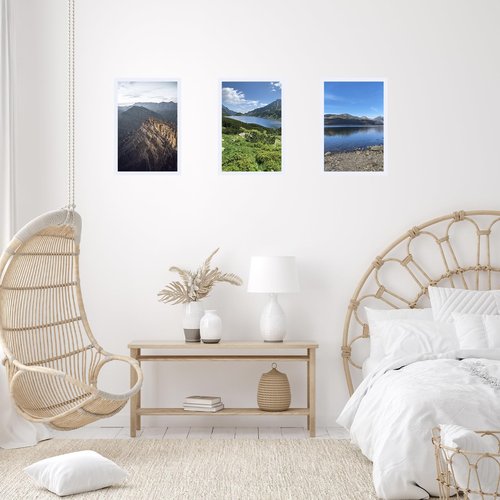 JCJMY 9x14 Picture Frame White for Wall Hanging, Wall Mounting Horizontally or Vertically, 9 x 14 Wall Gallery Poster Photo Frame with Shatter Resistant Plexiglass, White