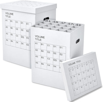 PerKoop Blueprint Holder - 2 Pack Storage Organizer for Posters & Charts | 40 Slots, 25 x 17.7 x 14.2 Inch