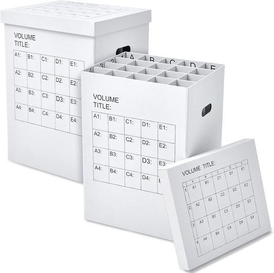 PerKoop Blueprint Holder - 2 Pack Storage Organizer for Posters & Charts | 40 Slots, 25 x 17.7 x 14.2 Inch