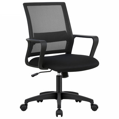 PayLessHere Gaming Chair Ergonomic Computer Chair Office Chair Video Game Chairs with Lumbar Support Desk Chair Armrest Mid Black Cushion Swivel Rolling Chair with Wheels for Home Office(Black)