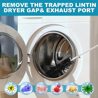 Sealegend Dryer Vent Cleaner Kit - 40 Feet Flexible Quick-Snap Brush with Drill Attachment | Easy Lint Removal