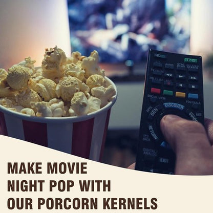 Concession Essentials Extra Large Gourmet Mushroom Popcorn Kernels - 4 lbs of Premium Flavor