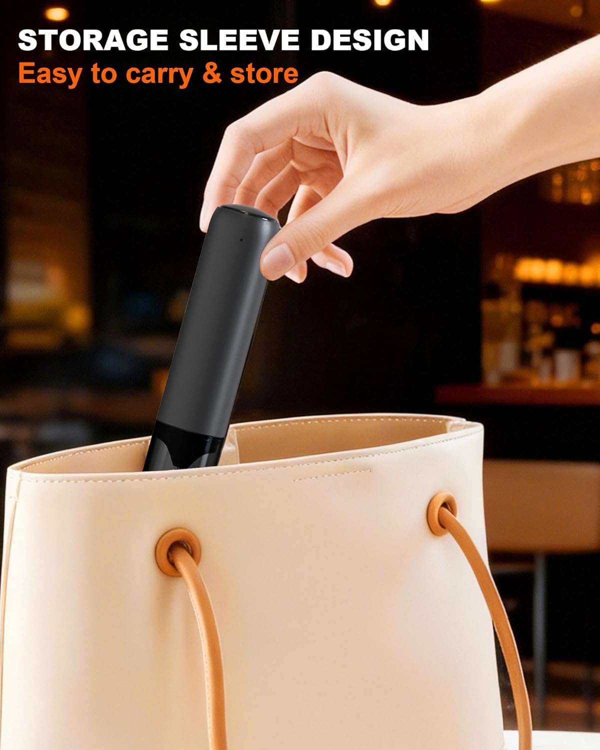Skiennix Rechargeable Milk Frother - Handheld Electric Mixer for Coffee, Matcha & Lattes - Black