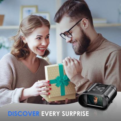 Gifts for Men and Teen Boys,Night Vision Goggles,Compact Night Vision Binoculars,32GB Card Included, Photo/Video Capture,Outdoor Tools for Education, Wildlife Watching,Easter Gifts for Boy,Men,Father