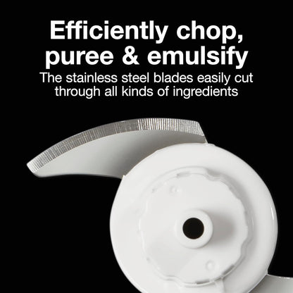 Proctor Silex Electric Vegetable Chopper - Durable Mini Food Processor, 1.5 Cup, White