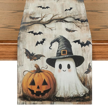 Brown 13x72 Inch Halloween Table Runner – Artoid Mode 210 GSM