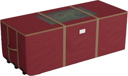 Elf Stor Rolling Christmas Tree Storage Bag - Heavy-Duty for 12FT Artificial Trees | Red Seasonal Décor Solution