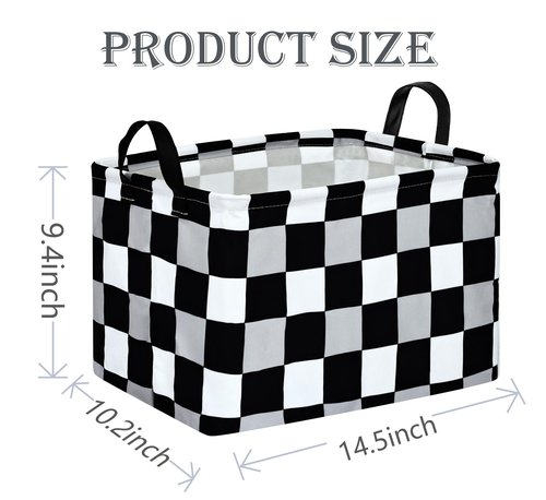 ACMUUNI Rectangle Gift Shelf Nursery Storage Basket Laundry Hamper Storage Box and Bins for Home Clothes with Handles