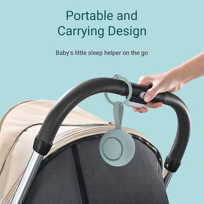 Skiennix Portable Baby Sound Machine - 12 Soothing Sounds | Sleep Soother with Timer Function & 15-Hour Battery Life