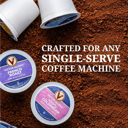 Victor Allen's Coffee Decaf Donut Shop Blend - Medium Roast Single Serve Pods | 80 Count for Keurig K-Cup Brewers