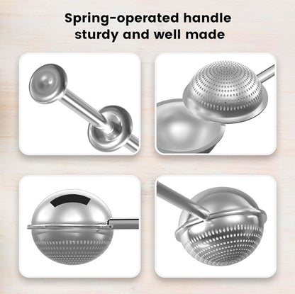 Skiennix Flour Sifter - One-Handed Stainless Steel Baking Tool for Flour, Sugar & Spices