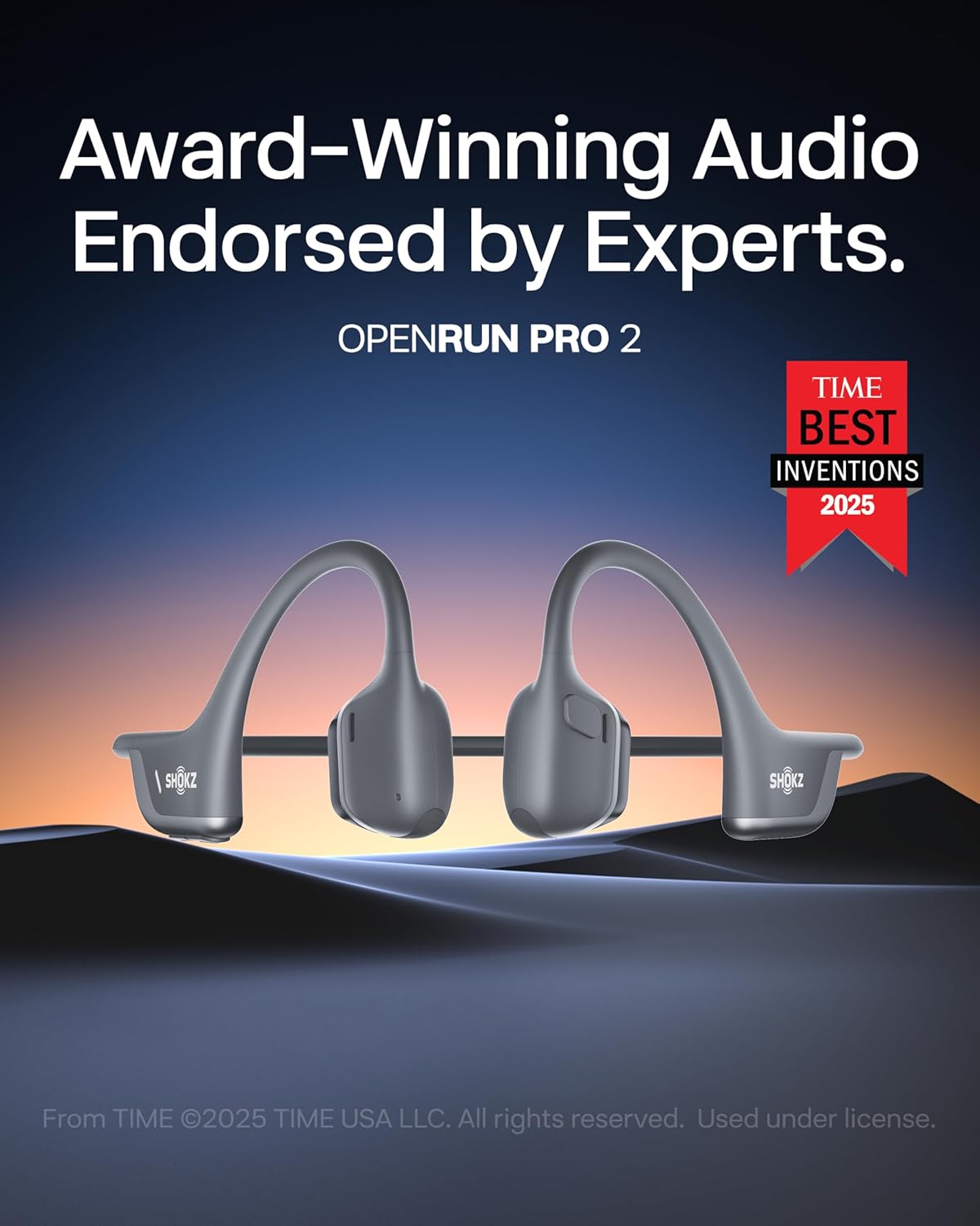 SHOKZ OpenRun Pro 2 - Bone Conduction Headphones | Wireless Sport Earphones for Running - Sweat Resistant, Deep Bass