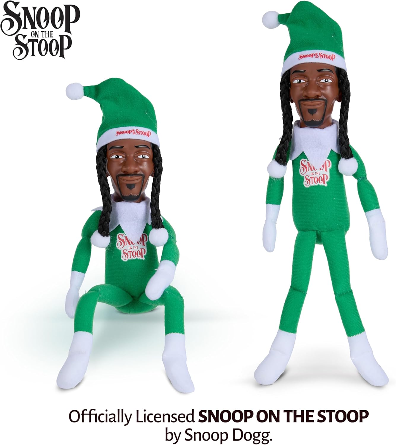 Snoop Dogg Christmas Shelf Décor - 12” Snoop on The Stoop Figurine for Festive Home Styling