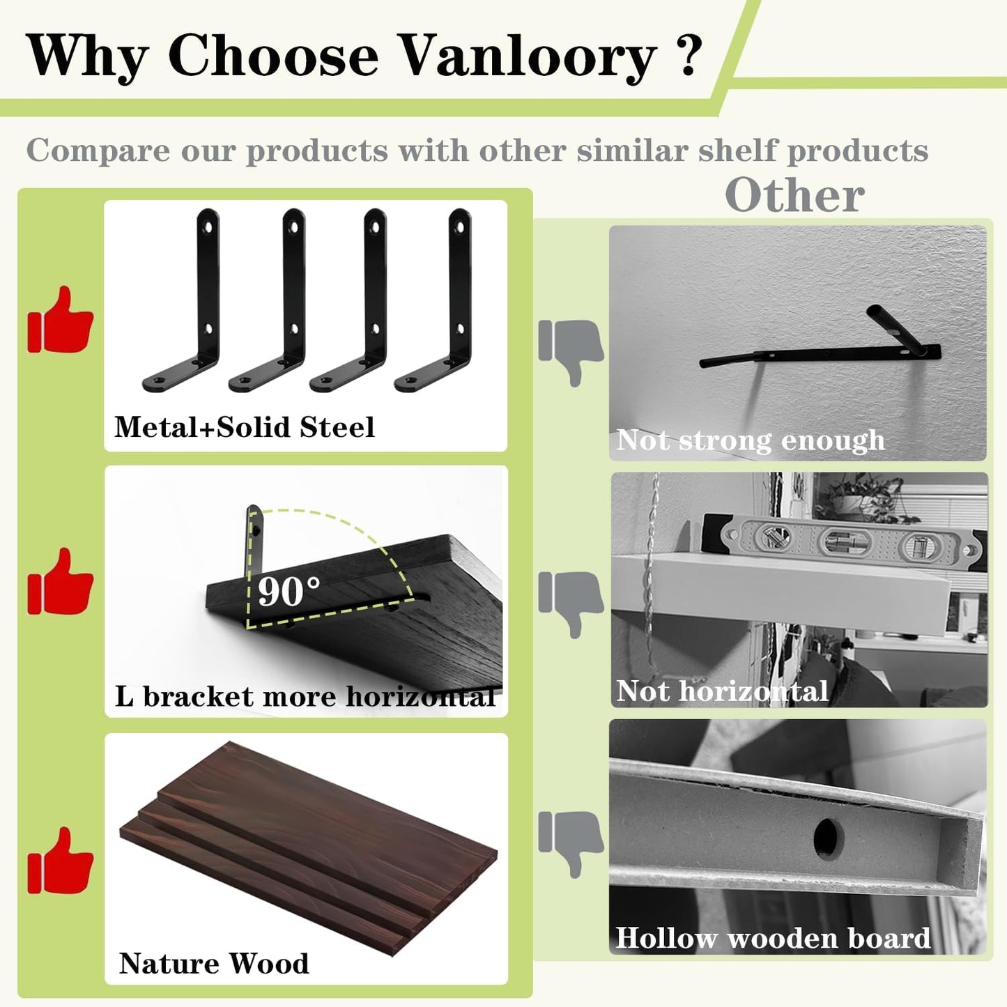 Skiennix Floating Shelves - Wall Mounted Bathroom Organizer with Storage Basket for Toilet Paper | Dark Brown, Set of 4, 16 in