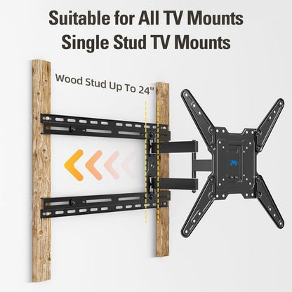 Mounting Dream Universal TV Wall Mount Extension Bracket for Televison Wall Plate, Fitting 16'' - 24'' Wood Studs and Easy Centering in Position, Max Loading Capacity of 154 LBS MD5232