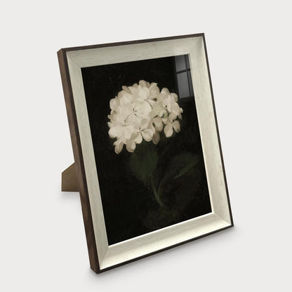 Razliubit White Flower Wall Art Prints - Replaceable Retro Decor for Bedroom, Bathroom, Kitchen | 10"x12" Framed Artwork