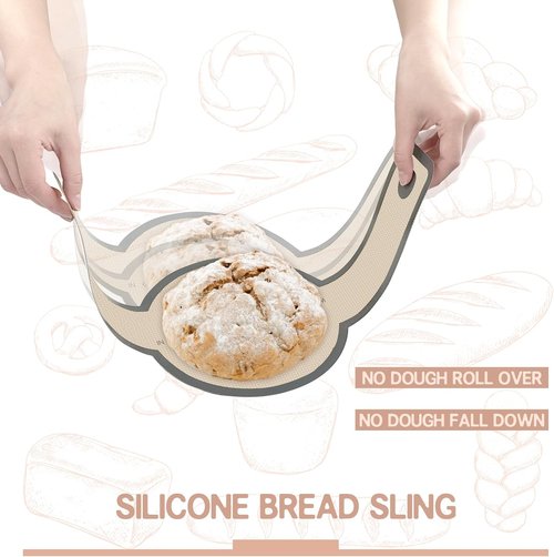 Koolstuffs Silicone Bread Sling - Nonstick & Reusable Baking Mats | 2 PCS for Easy Dutch Oven Use