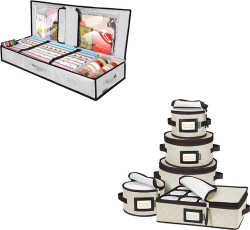 BALEINE Christmas Wrapping Paper Storage Container - Durable & Stylish Design | Perfect for Organizing