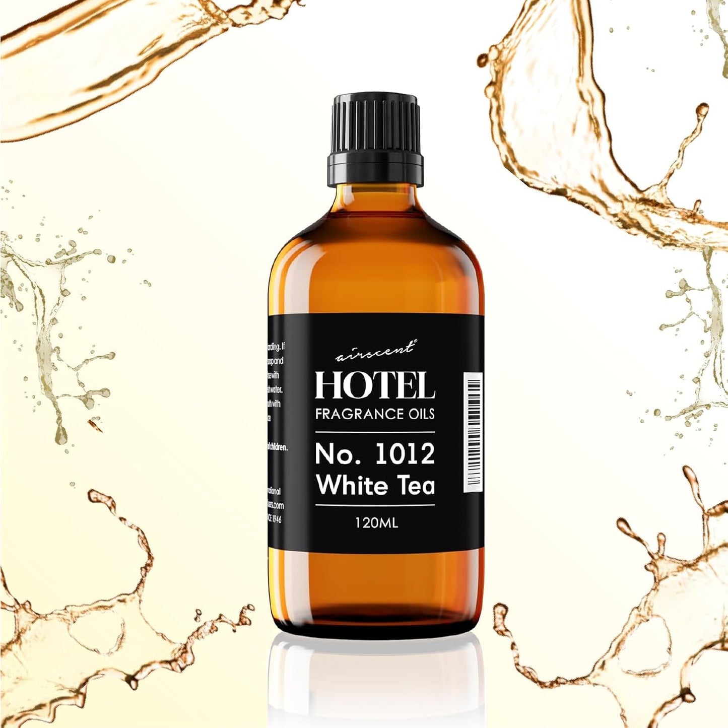 AirScent Hotel Diffuser Oil No. 1012 - Premium White Tea Fragrance for Ultrasonic Diffusers | 10 mL Glass Dropper Bottle